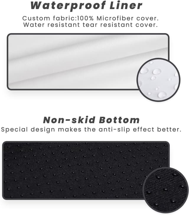 Thumbnail 6 de Laifug Orthopedic Memory Foam Extra Large Dog Bed Pillow (50x36x10in) with Waterproof Liner and Removable Cover