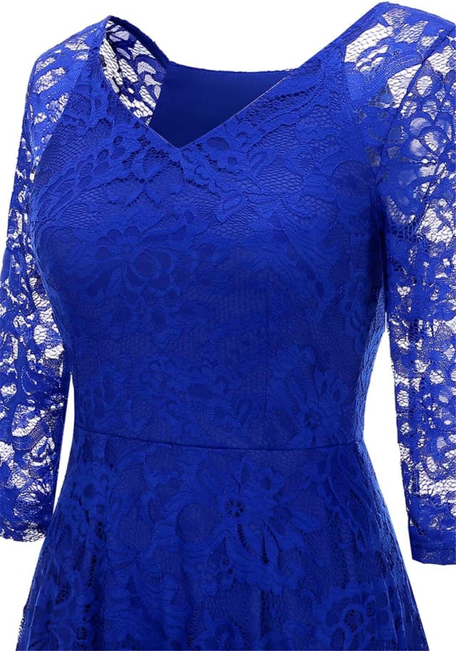 Thumbnail 4 de Dressystar Robe de soirée midi Dentelle 1️⃣ 🎀