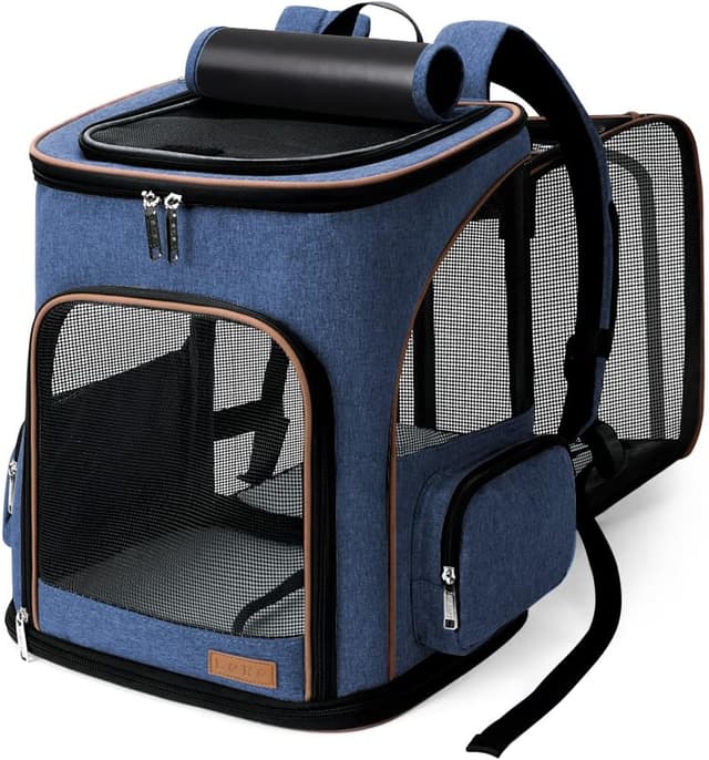 Detalle de Lekesky Katzenrucksack XL 36×31×42 cm 8–10 kg