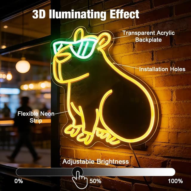 Thumbnail 4 de DAJASD Bar Neon Schild mit USB