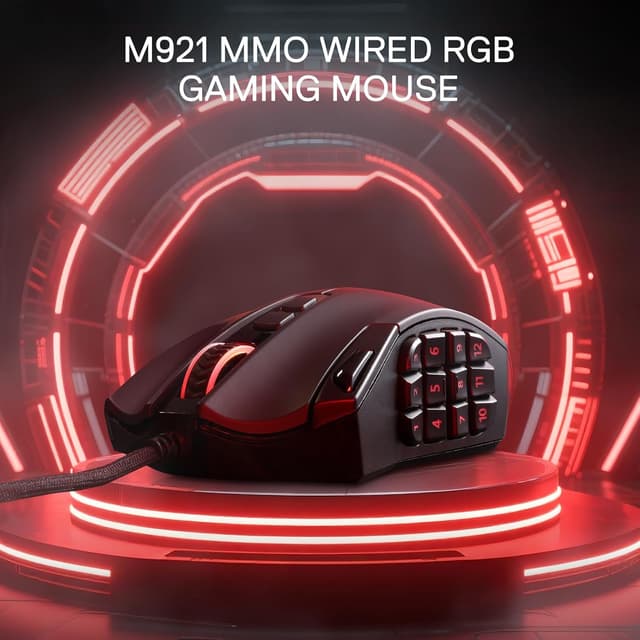 Thumbnail 6 de Redragon M921 Souris MMO 12400 DPI filaire