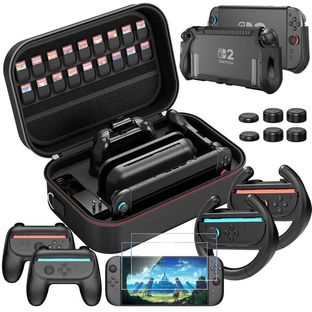 Detalle de HEYSTOP Tasche für Nintendo Switch 2 Zubehör-Bundle