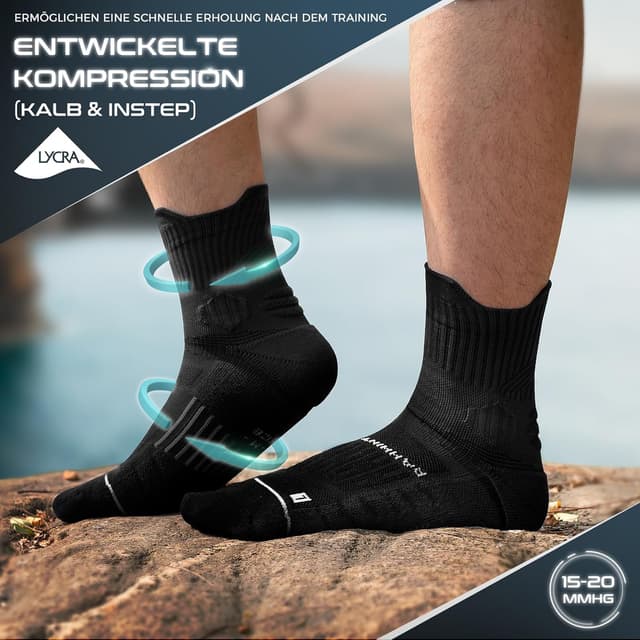 Detalle de Rahhint Coolmax Wandersocken 3 Paar