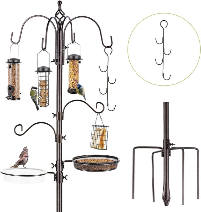 Detalle de MIXXIDEA Bird Feeder Station Kit 238 cm pole