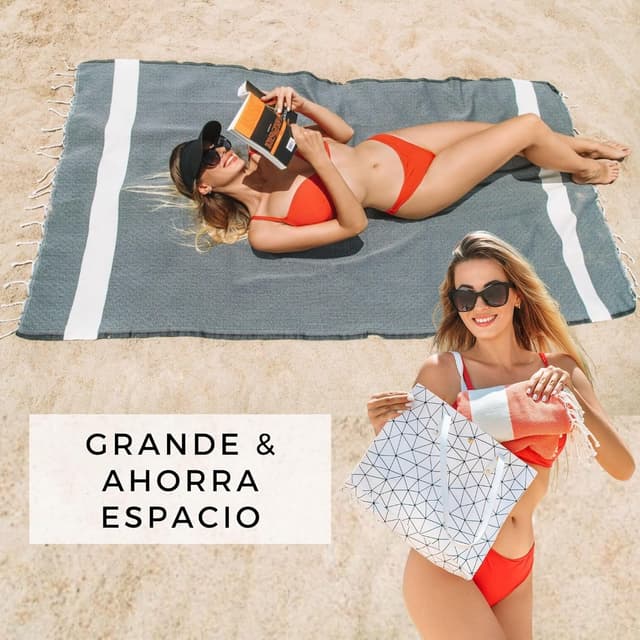 Thumbnail 1 de Furora Holiday Toalla Playa Grande 🏖️ Algodón 100x200 cm