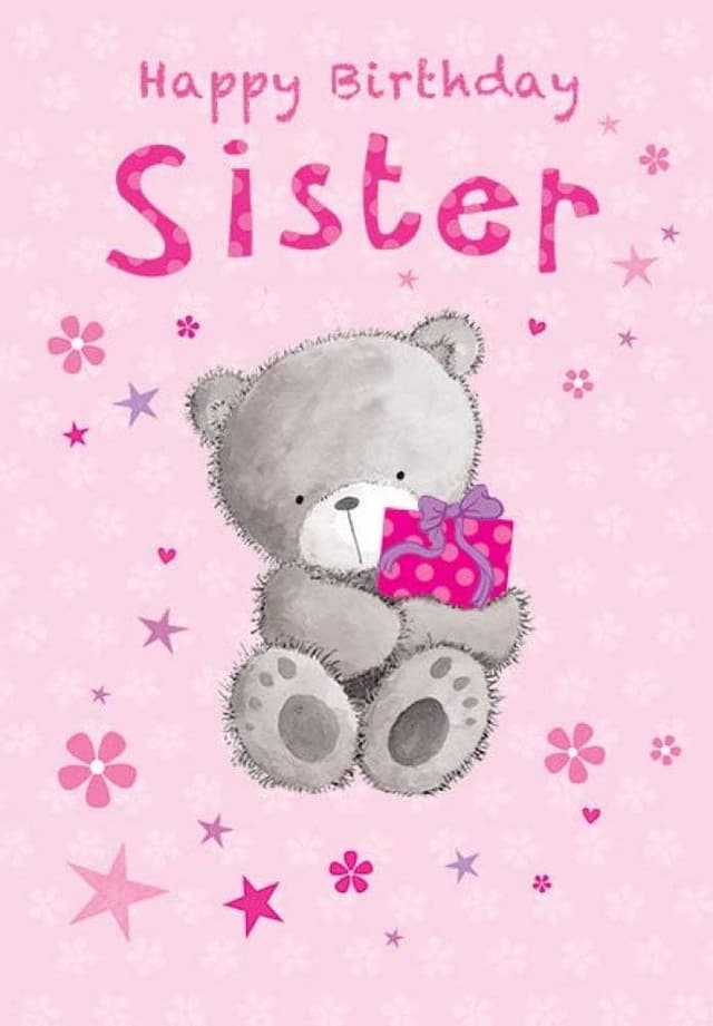 Detalle de Carte d’anniversaire sœur Piccadilly Greetings 17,8 x 12,7 cm