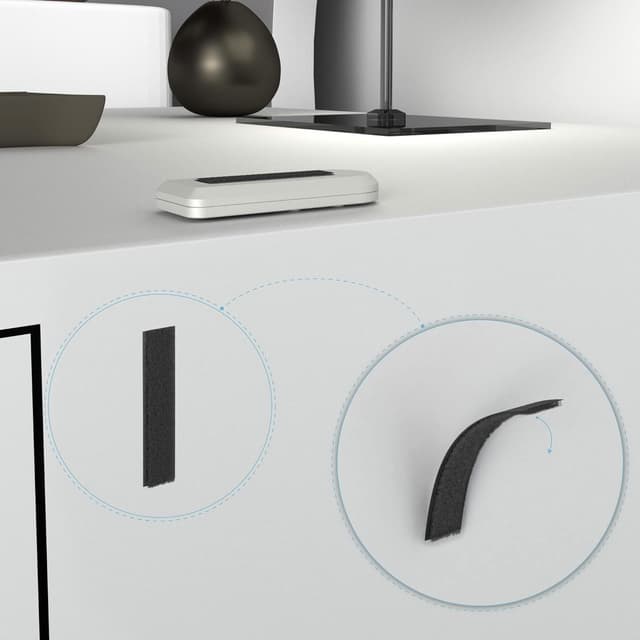 Detalle de KabelDirekt bande adhésive auto-agrippante noire 20 mm x 5 m