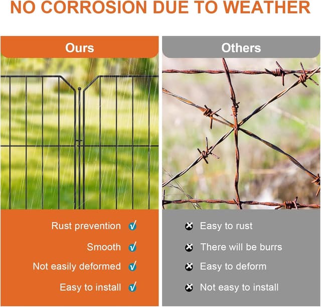 Thumbnail 6 de Yeabett Gartenzaun 25 Stück 31×41 cm