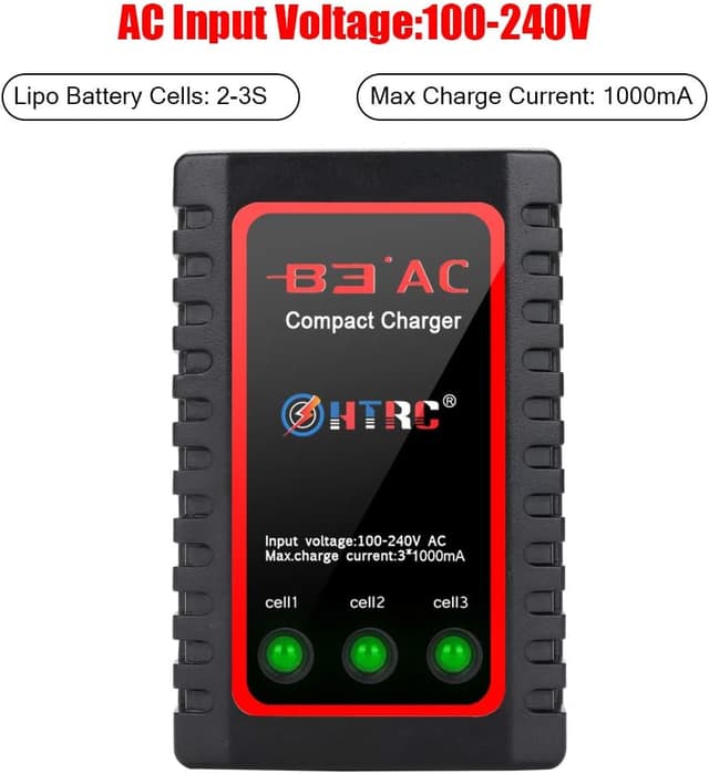 Detalle 2 de Haisito B3 Lipo Ladegerät für 2S/3S Akku 7,4/11,1V