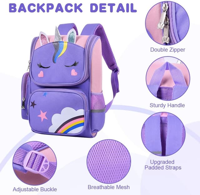 Thumbnail 1 de Aucuu Mochila Niña 36 cm Unicornio