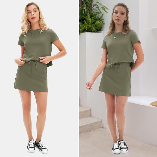 Thumbnail 1 de EXLURA tennis skort set for summer