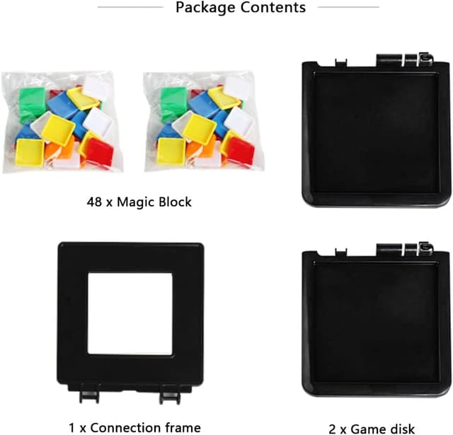Detalle 2 de EACHHAHA Race Magic Block Board Game – Genius Square 3x3 Sequence Puzzles (Age 5+)