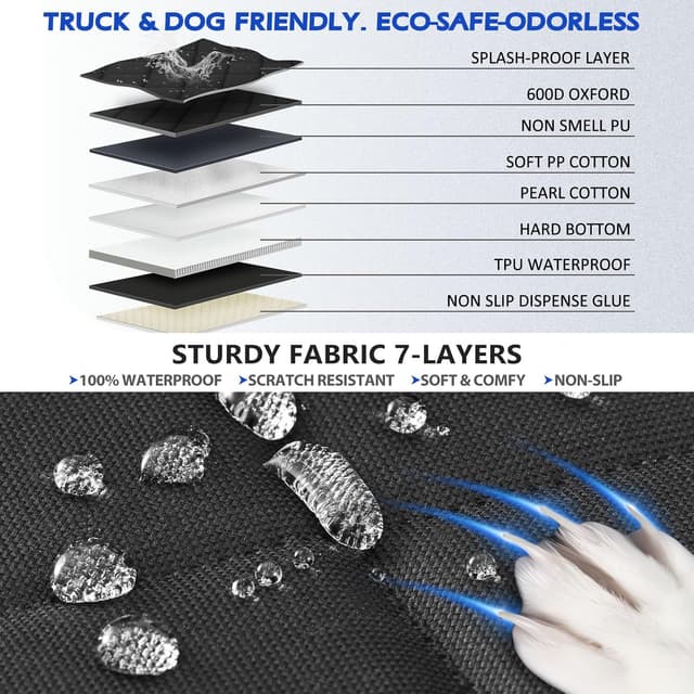 Thumbnail 5 de AIEDOULER Truck Dog Seat Cover 59x29 XL