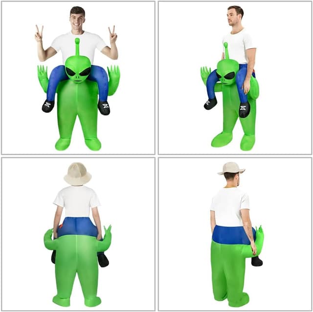 Detalle de AYBUY Aufblasbares Alien Kostüm 160–190 cm 👽