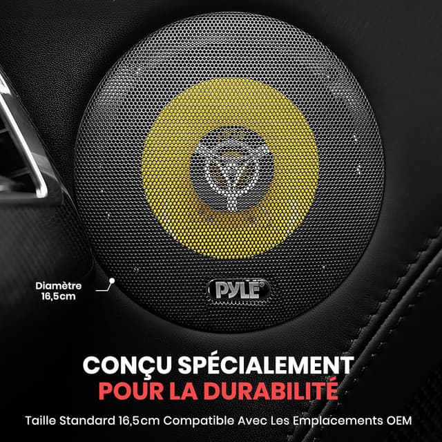 Thumbnail 2 de Pyle 16,5 cm Haut-parleurs voiture 🔊