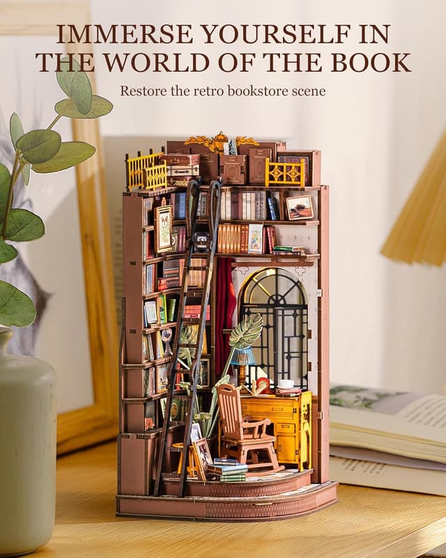 Thumbnail 5 de Rolife Book Nook Kit 3D wooden puzzle