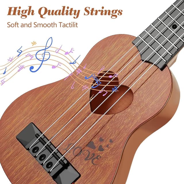 Thumbnail 3 de TODARRUN Kids Toy Ukulele with 4 Strings 🎸