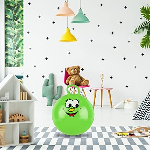 Thumbnail 1 de Relaxdays Balón Hinchable Infantil Saltarín 🏀 Verde 45cm