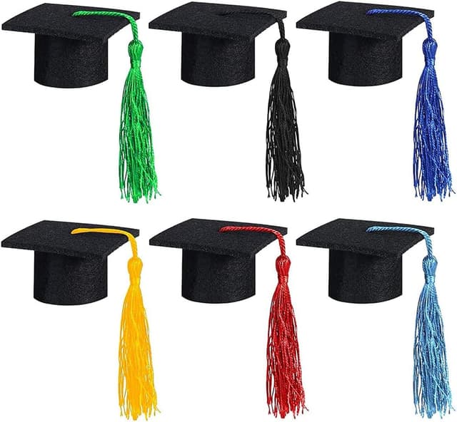 Detalle de MaoNativey Mini Weinflasche Deko Hut – 6 Stück