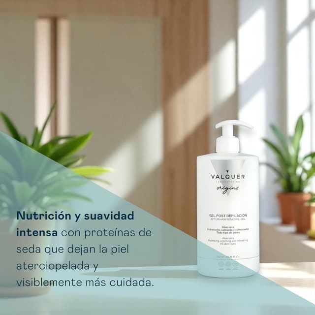 Detalle 2 de Valquer Origins Gel Post Depilación 750 ml