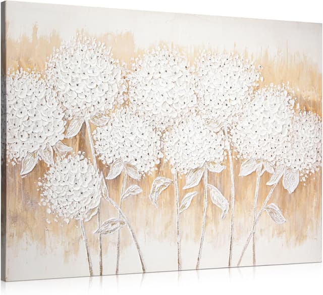 Thumbnail 6 de Hollyone Blumen Leinwandbild 75x75 cm