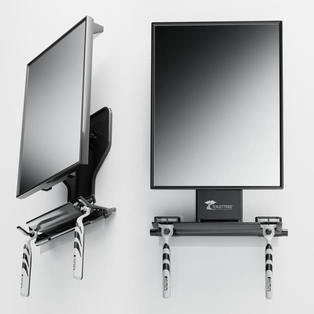 Detalle de ToiletTree Fogless Shower Mirror adjustable shaving mirror