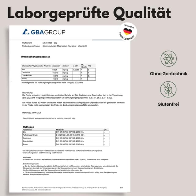 Detalle 1 de Magnesium Komplex hochdosiert 400 mg täglich