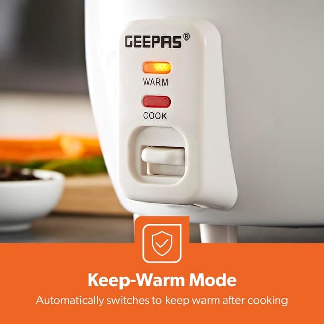 Detalle de Geepas 0.6L Electric Rice Cooker, 300W