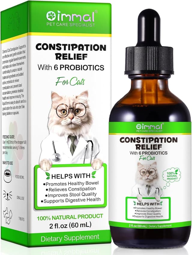Detalle de Onznoz Verstopfung Relief für Katzen mit Probiotika (60 ml) – sanfte Hilfe bei Verstopfung