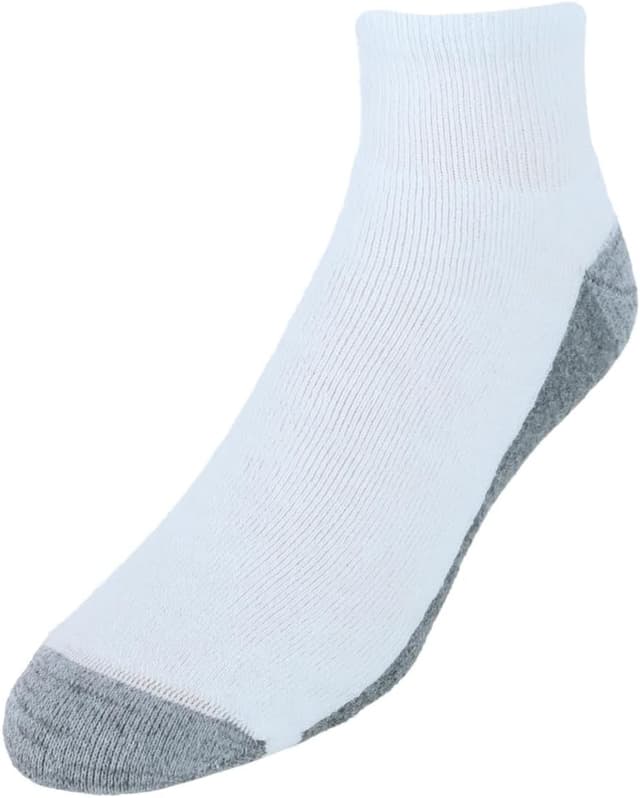 Detalle de Hanes Max Cushioned Ankle Socks for Men (multiple packs) — moisture-wicking comfort and reinforced durability