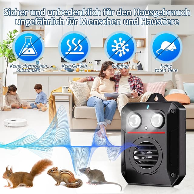 Thumbnail 6 de ADOGO Marderabwehr Ultraschall 200㎡