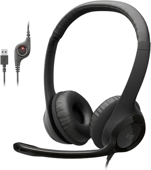 Detalle de Logitech H390 Wired Headset 1 USB-A