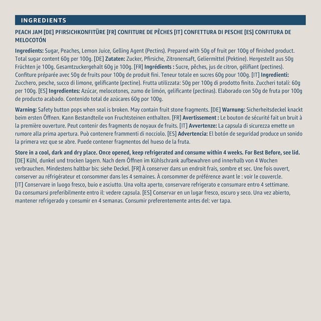 Thumbnail 4 de by Amazon Confiture de pĂȘches 454 g đŻ