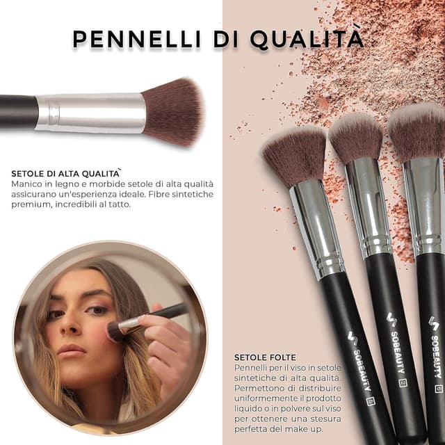 Thumbnail 2 de SOBEAUTY set 15 pennelli trucco vegani 🎨