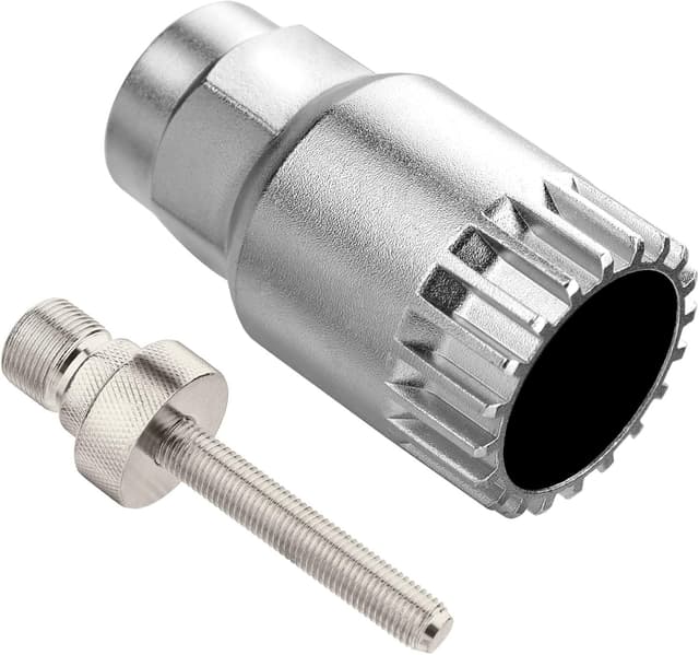 Detalle de TBoonor Fahrrad-Innenlagerschlüssel (Kurbelausdrücker) 24 mm, 20 Zähne – Werkzeug zum Abziehen der Kurbel