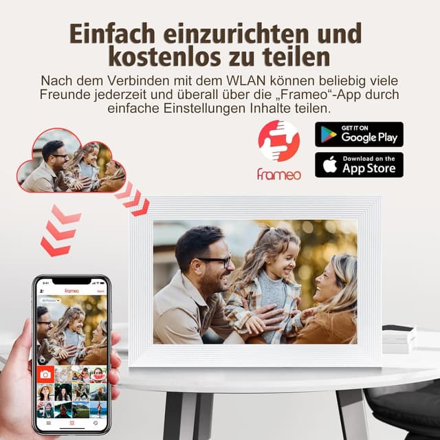 Detalle de Golony Frameo 10,1 Zoll Digitaler Bilderrahmen