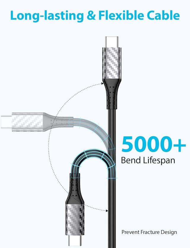 Detalle 1 de USB C charger cable 9m 3A fast charge