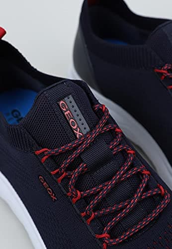 Detalle de Geox U Spherica A (Azul Navy) para hombre: zapatillas ligeras con amortiguación Zero-Shock y suela transpirable