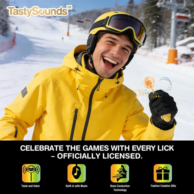 Detalle de AMOS Lecca-lecca musicale Lollipop Orange (senza glutine) – caramella cantabile con conduzione ossea