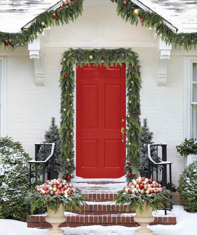 Thumbnail 1 de Fomlily 6Ft Cedar Garland for Mantel ๐