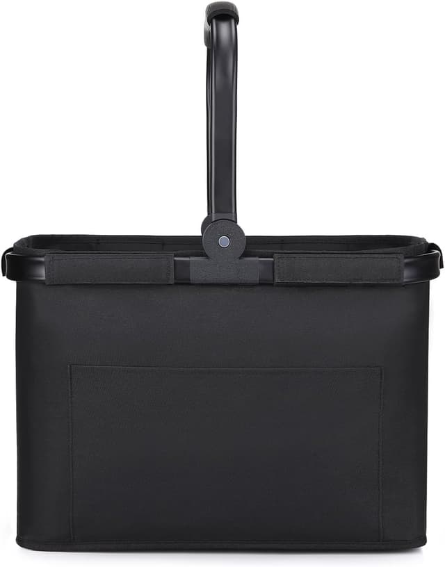 Detalle de Diurwur 30L faltbarer Einkaufskorb mit gepolsterten Griffen und Fronttasche