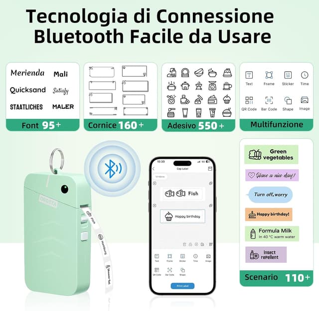 Thumbnail 3 de ORGSTA S001 etichettatrice termica portatile 2000mAh