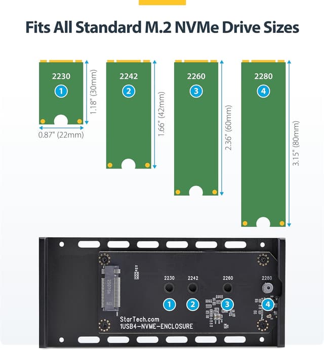 Detalle 2 de StarTech Boîtier SSD NVMe USB4 40 Gbps