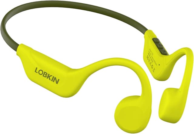 Detalle de LOBKIN Bone Conduction Bluetooth 5.4 Open-Ear Headphones (Wireless) with Mic – IPX5 Sports Earphones