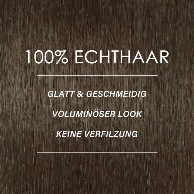 Thumbnail 3 de WOWANGEL Clip-in Echthaar-Extensions 20 Zoll 120 g Dunkelbraun 2