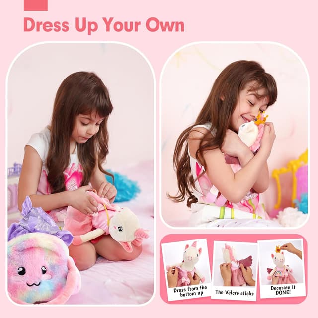 Thumbnail 6 de hahaland Unicorns Ballerina Doll with 3 Outfits