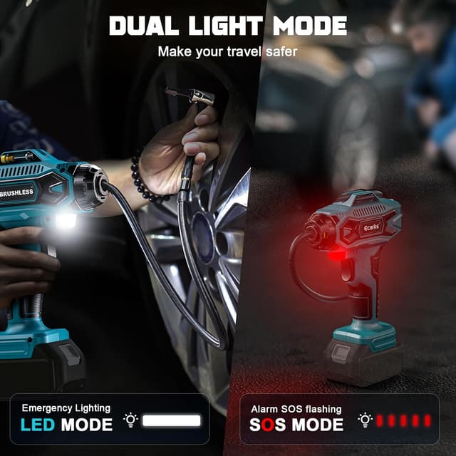 Thumbnail 5 de Ecarke Cordless Tire Inflator Makita 18V