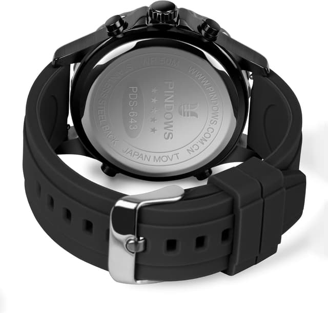 Detalle de PINDOWS Uhren Herren 50 m wasserdicht