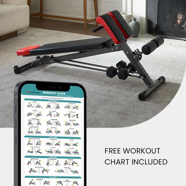 Thumbnail 5 de Finer Form Multi-Functional Gym Bench – Adjustable strength equipment 🏋