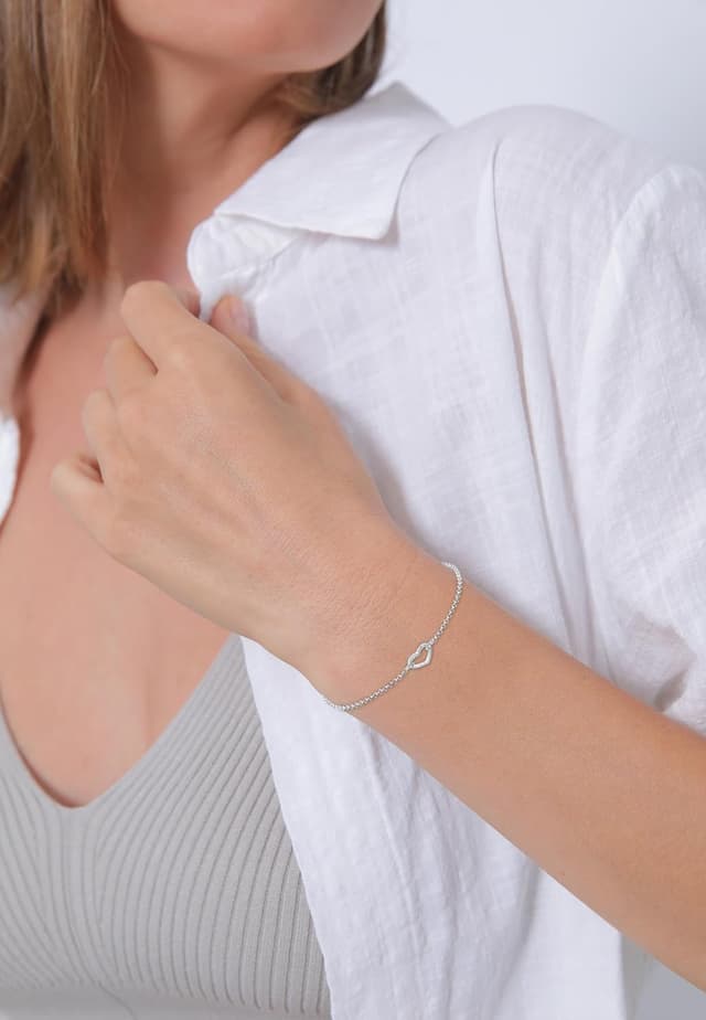 Detalle 2 de Elli Damen Herz 925 Sterling Silber Armband ❤